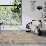 Elle Decoration - Gallery - Hoogpolig vloerkleed - Chappe - Beige - 80...