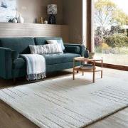 Laagpolig vloerkleed Dottie - Geometrisch - Wol - Blauw / Multi - 200 ...