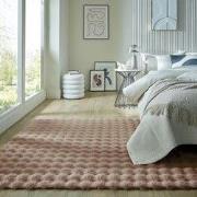 Hoogpolig Vloerkleed - Waffle - Taupe - 120 x 170 cm