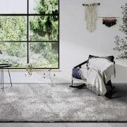 Hoogpolig vloerkleed - Olaf - Shaggy - Lichtgrijs / Zilver - 80x150 cm