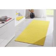 Loper Uni Laagpolig Effen Vloerkleed - Fancy - Geel - 80x300 cm