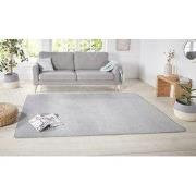 Laagpolig Effen Uni Vloerkleed - Nasty - Zilver - 160x240 cm