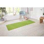 Loper Laagpolig Effen Uni Vloerkleed - Nasty - Groen - 80x150 cm