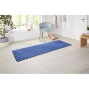 Loper Laagpolig Effen Uni Vloerkleed - Nasty - Blauw - 80x150 cm