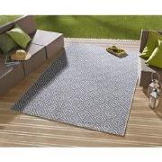 Laagpolig vloerkleed - Binnen en buitenkleed - Karo - Blauw - 140x200 ...