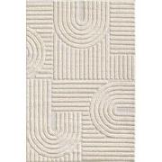 Laagpolig vloerkleed Arte - Japandi Stijl - Creme - 80x150 cm