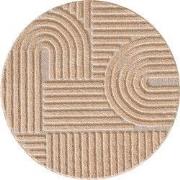 Rond Laagpolig vloerkleed Arte - Japandi Stijl - Roze - 200 cm ? rond