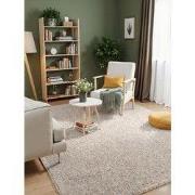Elle Decoration - Rocco Wol lookvloerkleed - Creme / Multi - 80x150 cm