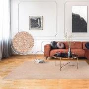 Laagpolig Vloerkleed Barnova Gemeleerd - Beige - 120x160 cm