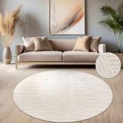 Laagpolig Vloerkleed Cotera - Creme - 160x230 cm