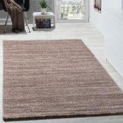 Laagpolig Vloerkleed - Eceria - Gemeleerd Modern - Beige - 70x250 cm