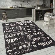 Keukenkleed - Kitchen - Koffie - Antraciet - 120x160 cm