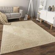 Laagpolig Vloerkleed Lely - Japandi - Beige - 80x150 cm