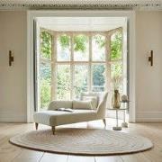 Laagpolig Abstract Vloerkleed - Puddle Wool Ovaal - Naturel / Beige - ...