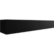 Meubella - TV-Meubel Flame - Mat Zwart - 200 cm