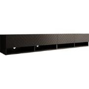 Meubella - TV-Meubel Asino - Zwart Visgraat  - 200 cm