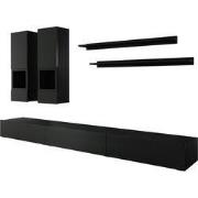 Meubella - Wandmeubel Antrix - Zwart