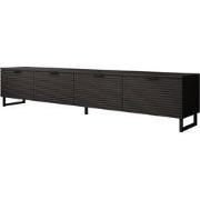 Meubella - TV-Meubel Delgado - Mat zwart - 200 cm