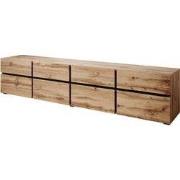 Meubella - TV-Meubel Cainan - Eiken - Zwart - 225 cm