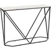 HAZEN - Sidetable - Wit/Zwart - MDF