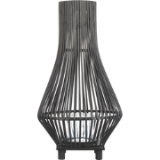 LEYTE - Lantaarn - Zwart - 58 cm - Bamboe