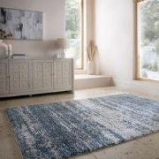 Hoogpolig Vloerkleed Dune Ombre - Blauw - 200x290 cm