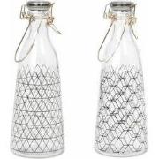 Present Time waterfles – Met vierkanten patroon – Disigned By Box32–  ...