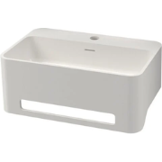 Solid Surface wastafel York 50x31cm mat wit