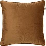 Dutch Decor FINN - Sierkussen 45x45 cm - velvet - effen kleur - Tobacc...