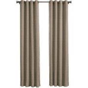 Larson - Luxe geweven blackout gordijn - met ringen - 3m x 2.5m - Beig...