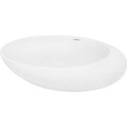wastafel 585x375x145 mm keramisch ovaal wit