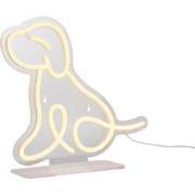 Leitmotiv - Neon Light Sitting Dog - Geel