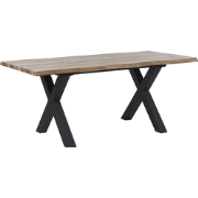 BRONSON  - Uitschuifbare eettafel - Lichthout - 90 x 140/180 cm - MDF