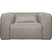 WOOOD Bean Fauteuil Incl. Kussen - Stof - Lichtgrijs - 74x146x98