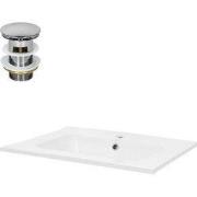 Wastafel 61x16,5x46 cm wit keramiek ML-Design