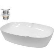 Wastafel 605x380x140 mm keramisch wit