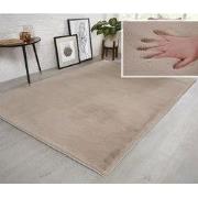 Fluffy vloerkleed - Effen Hoogpolig Super Zacht - Beige - 160 X 230 CM