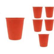 Present Time cappuccino kop met rubber keramische coating – Set 6 stuk...