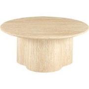 Salontafel Lichtbruin Marmer - Ø80x35cm - Firenze