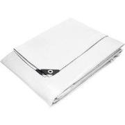 Zeildoek met ogen, 3x4 m 180g/m², wit, gemaakt van polyethyleen