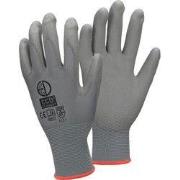 Werkhandschoenen 240 paar met PU coating Grijs Maat S