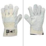 handschoenen rundsplitleder natuur 12 paar M