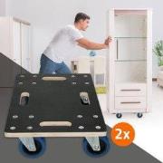 Transportrol 35 x 50 cm met rubberen rollen