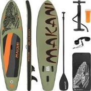 Stand Up Paddle opblaasbaar SUP Board Makani 320x80x15 cm in olijfkleu...