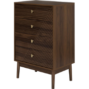 MISOU Tiffany Ladekast - Commode met 4 Lades - Opbergkast op Poten - W...