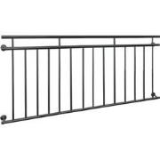 Frans balkon 90 x 184 cm antraciet