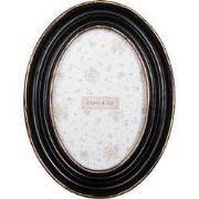 Clayre & Eef Fotolijst 10x15 cm Zwart Kunststof