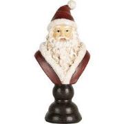 Clayre & Eef Kerstdecoratie Beeld Kerstman 7x5x15 cm Rood Kunststof