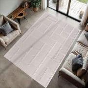 Binnen & Buiten vloerkleed - Zora Stellar Blocks - Creme - 80x250 cm