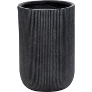 EANTIO - Bloempot - 37 x 37 x 56 cm - Zwart - Kleivezels